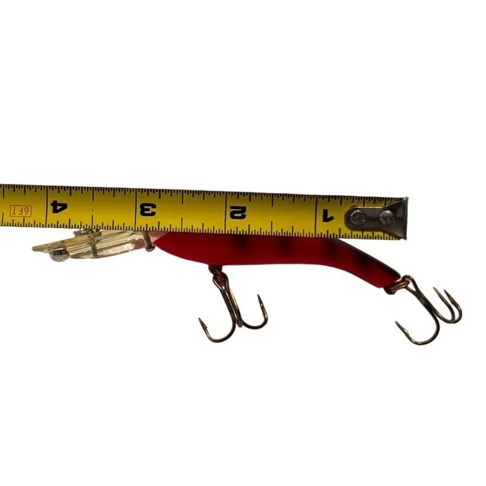 Cotton Cordell Wally Diver Red Black Striped Deep Diving Crankbait Lure 3.25in